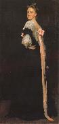 William Merrit Chase Portrait of Miss E oil painting